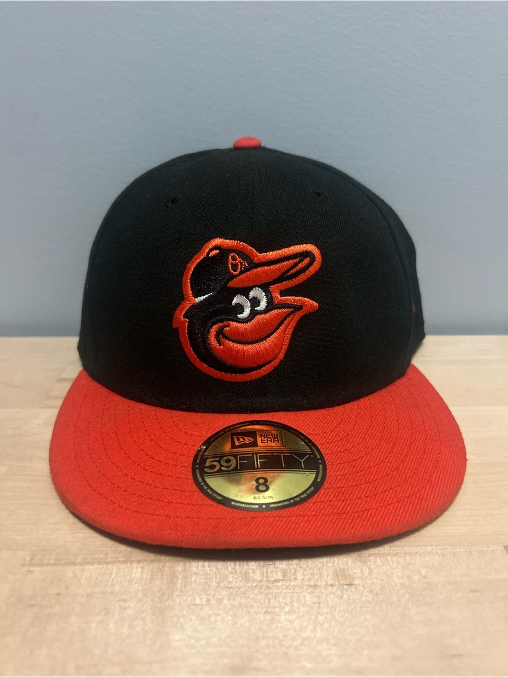 Baltimore Orioles New Era 59FIFTY Fitted Cap Size 8